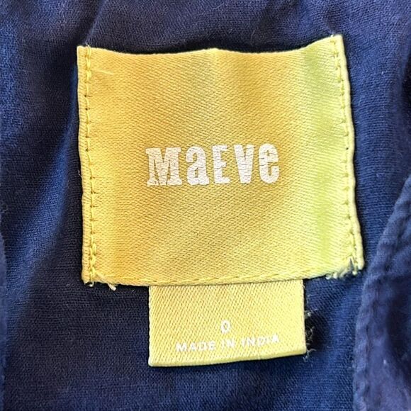 Anthropologie Maeve blue embroidery 0 - Picture 6 of 10